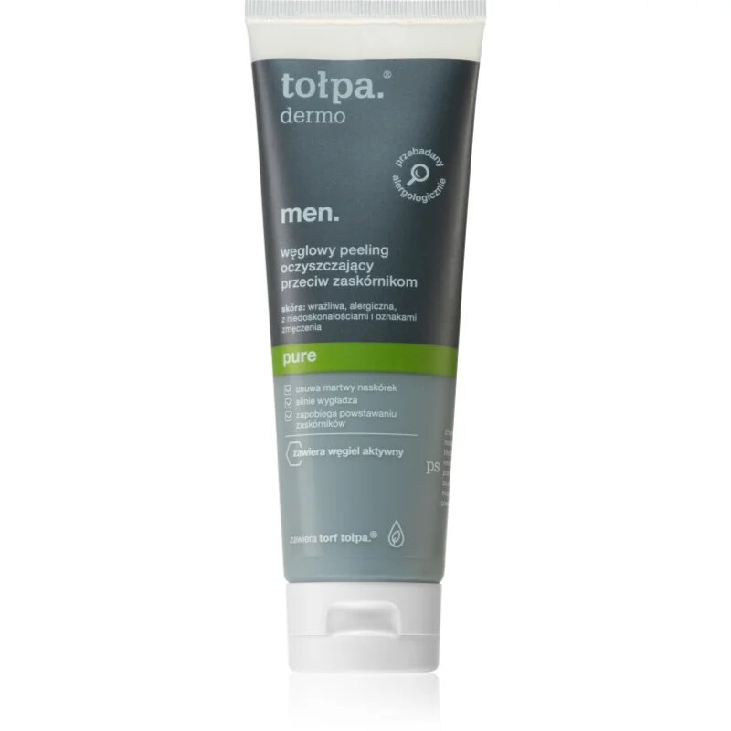 Tołpa Dermo Men Pure почистващ пилинг против черни точки 100 мл.