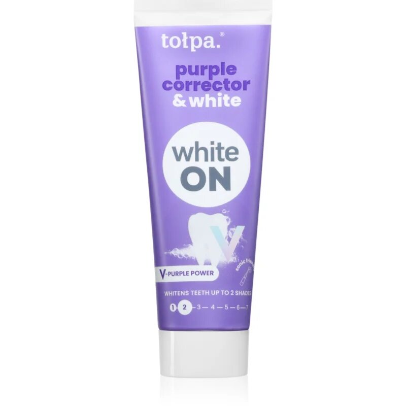 Tołpa On White Purple Corrector & White избелваща паста за зъби 75 мл.