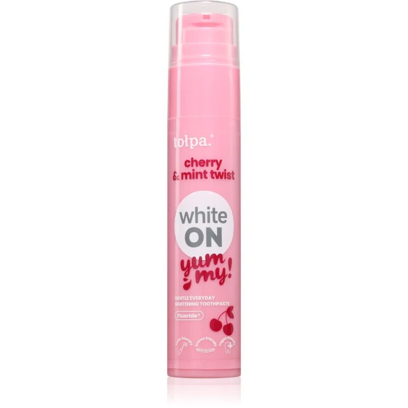 Tołpa On White Yummy избелваща паста за зъби вкус Cherry & Mint 60 гр.