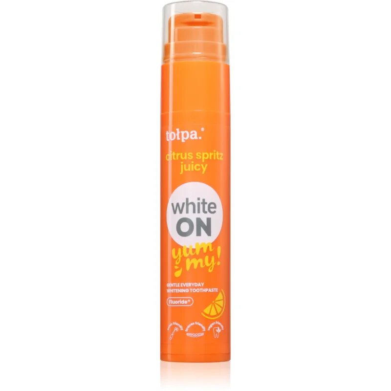 Tołpa On White Yummy избелваща паста за зъби вкус Citrus Spritz 60 гр.