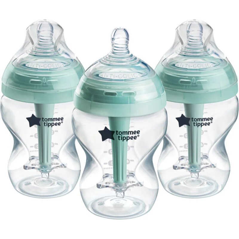 Tommee Tippee Advanced Anti-Colic бебешко шише против колики самостерилизиращ Slow Flow 0m+ 3x260 мл.
