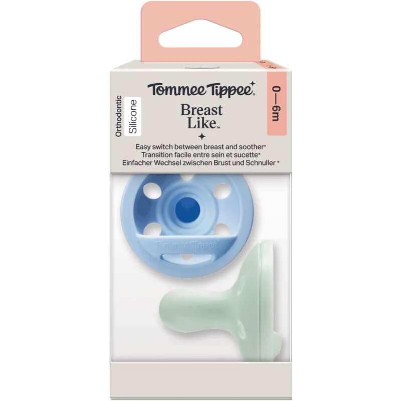 Tommee Tippee Breast-like 0-6 m биберон 2 бр.