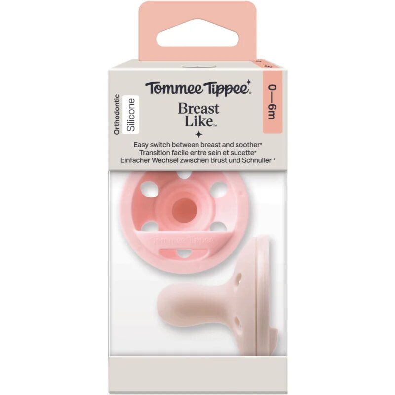 Tommee Tippee Breast-like 0-6 m биберон Girl 2 бр.