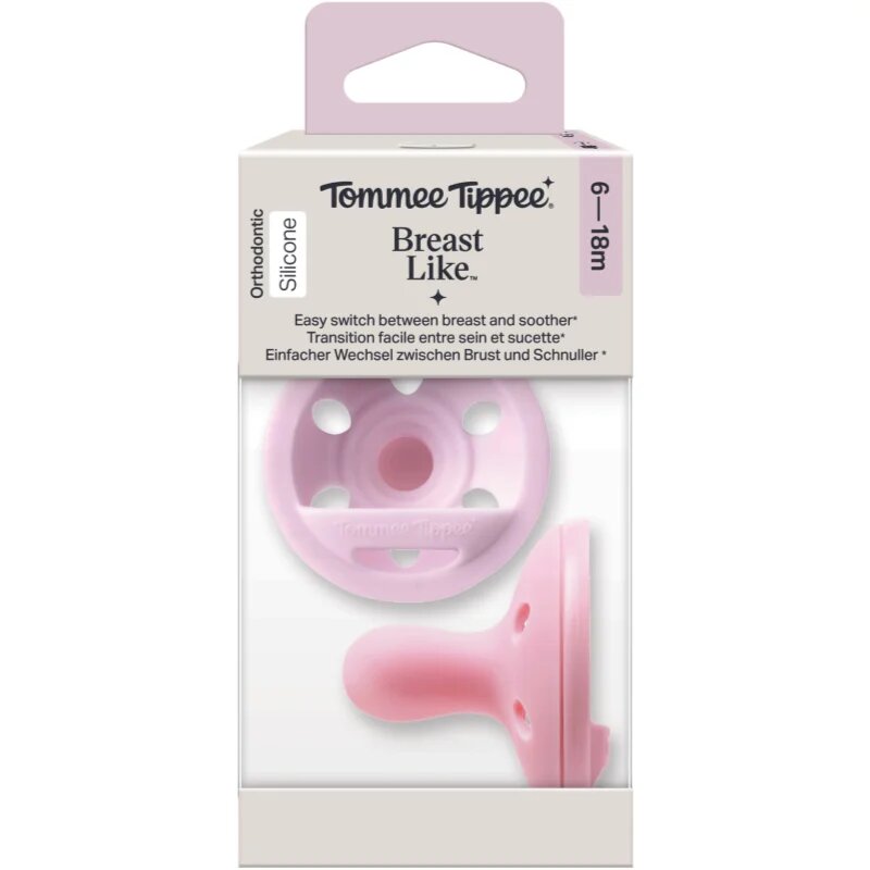 Tommee Tippee Breast-like 6-18 m биберон Girl 2 бр.