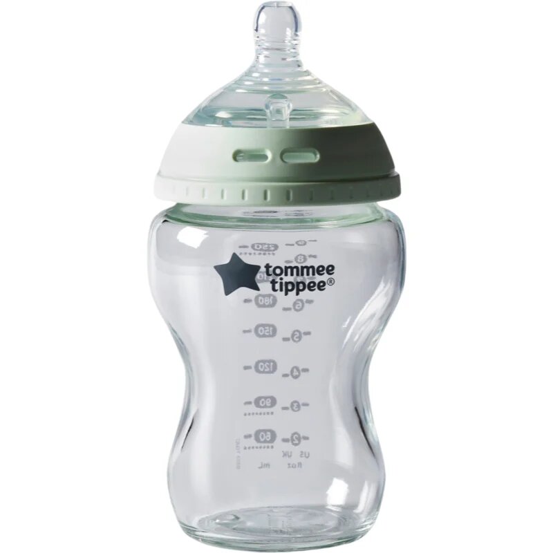 Tommee Tippee Closer To Nature Glass самостерилизиращо се бебешко шише Glass 0m+ 1 бр.