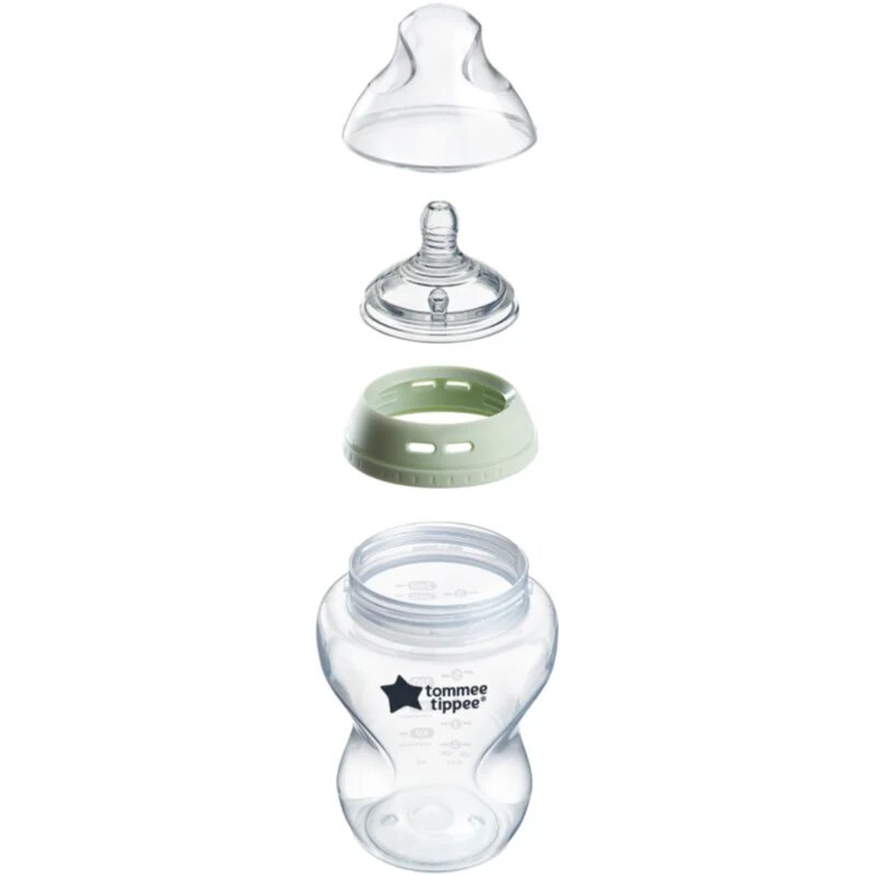 Tommee Tippee Closer To Nature Glass самостерилизиращо се бебешко шише Glass 0m+ 1 бр.