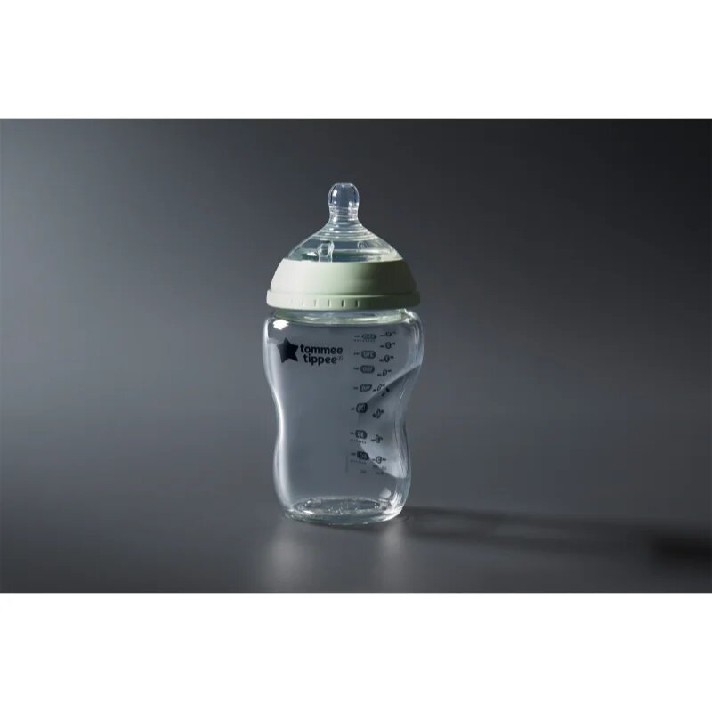 Tommee Tippee Closer To Nature Glass самостерилизиращо се бебешко шише Glass 0m+ 1 бр.