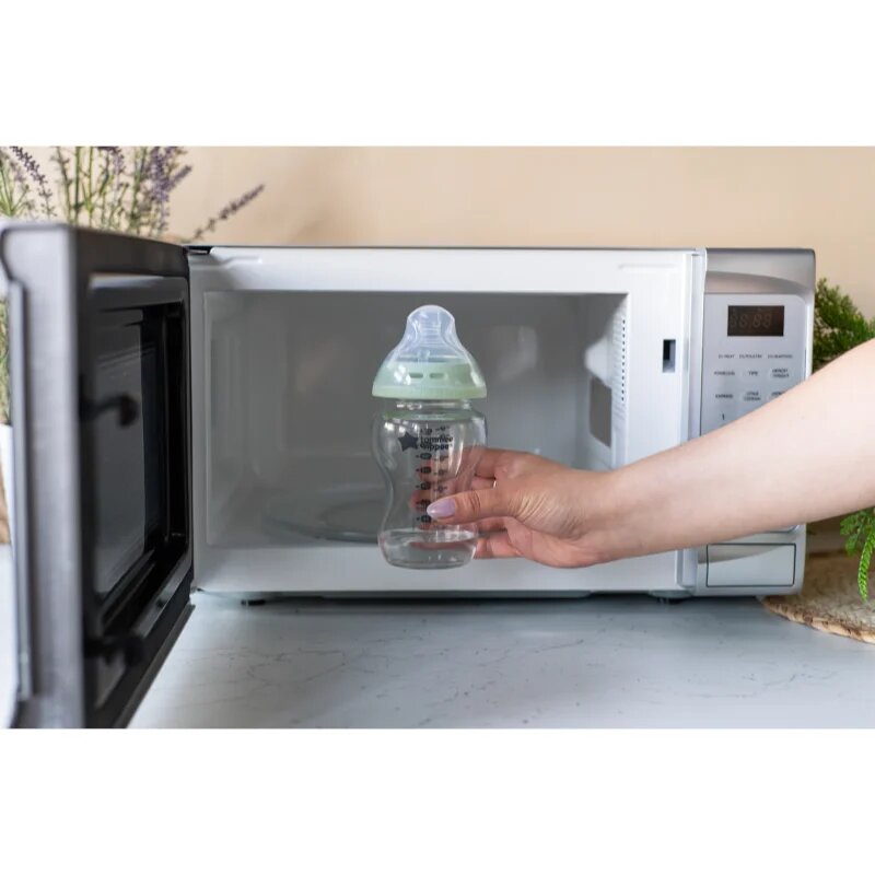 Tommee Tippee Closer To Nature Glass самостерилизиращо се бебешко шише Glass 0m+ 1 бр.