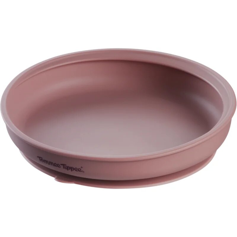 Tommee Tippee EasiStick™ Silicone Weaning Plate чиния с вендуза 4m+ Pink 1 бр.