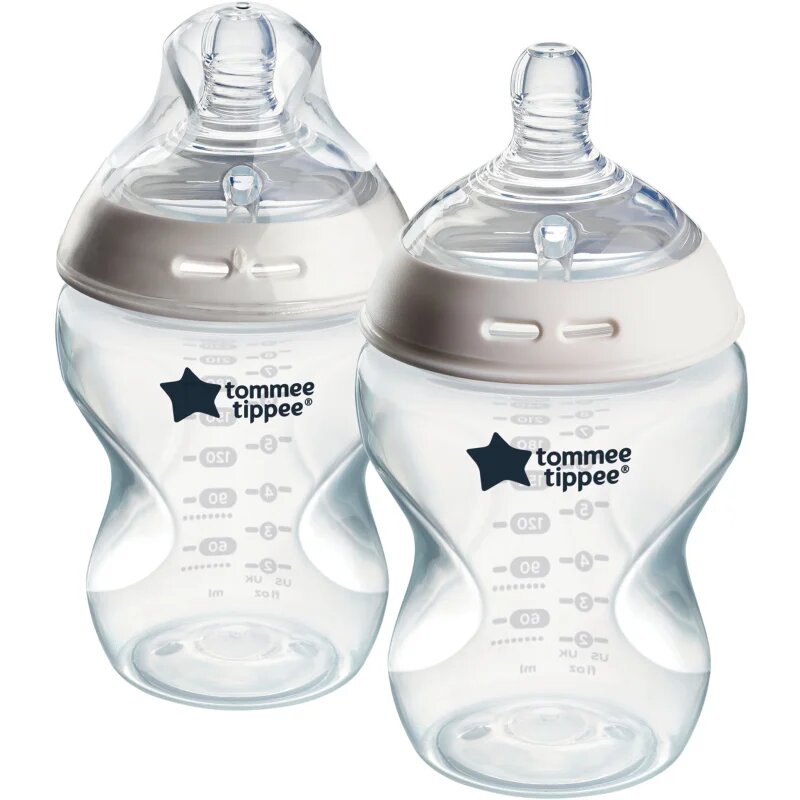 Tommee Tippee Natural Start Anti-Colic бебешко шише Slow Flow 0m+ 2x260 мл.