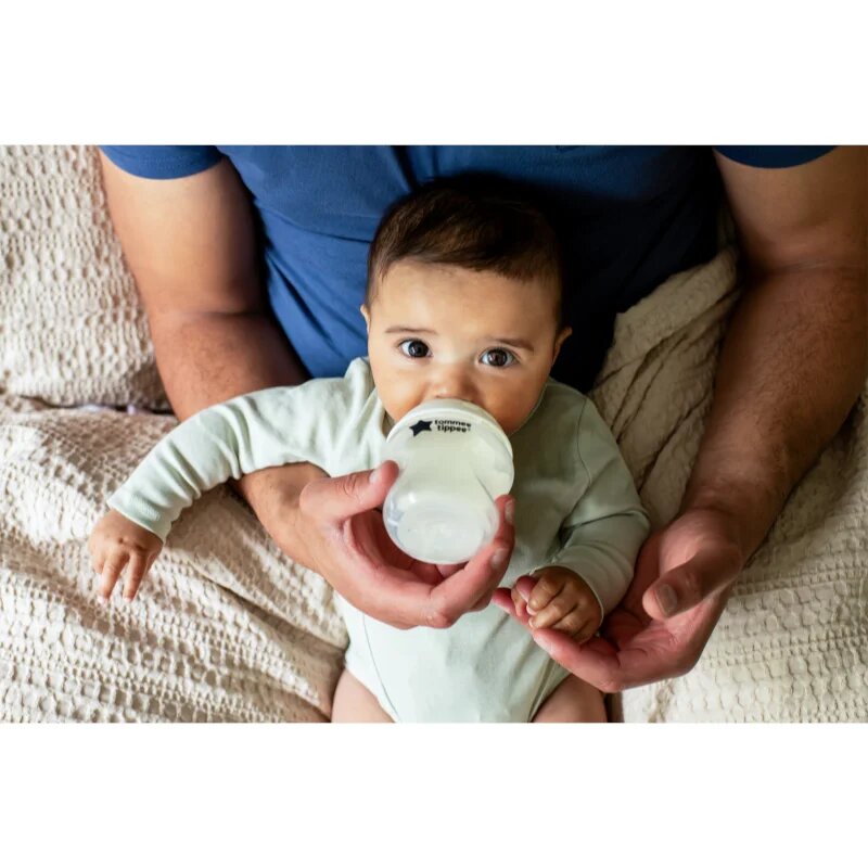 Tommee Tippee Natural Start Anti-Colic самостерилизиращо се бебешко шише Slow Flow 0m+ 3x260 мл.
