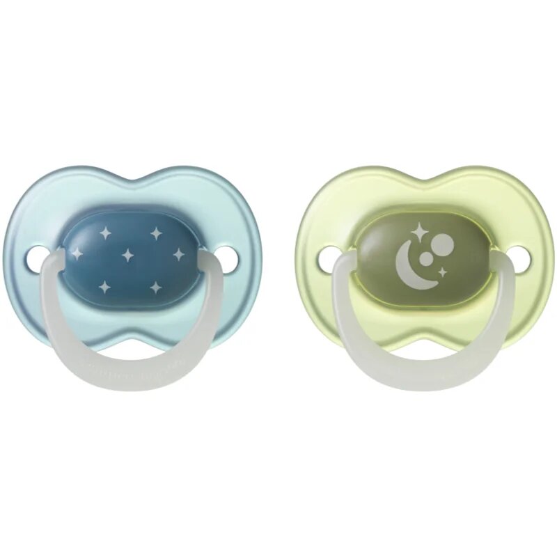 Tommee Tippee NightGlow Soother 6-18m биберон Boy 2 бр.