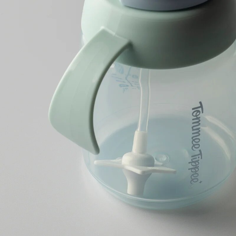 Tommee Tippee Trainer Straw преходна чаша с тежест 6m+ Green 1 бр.