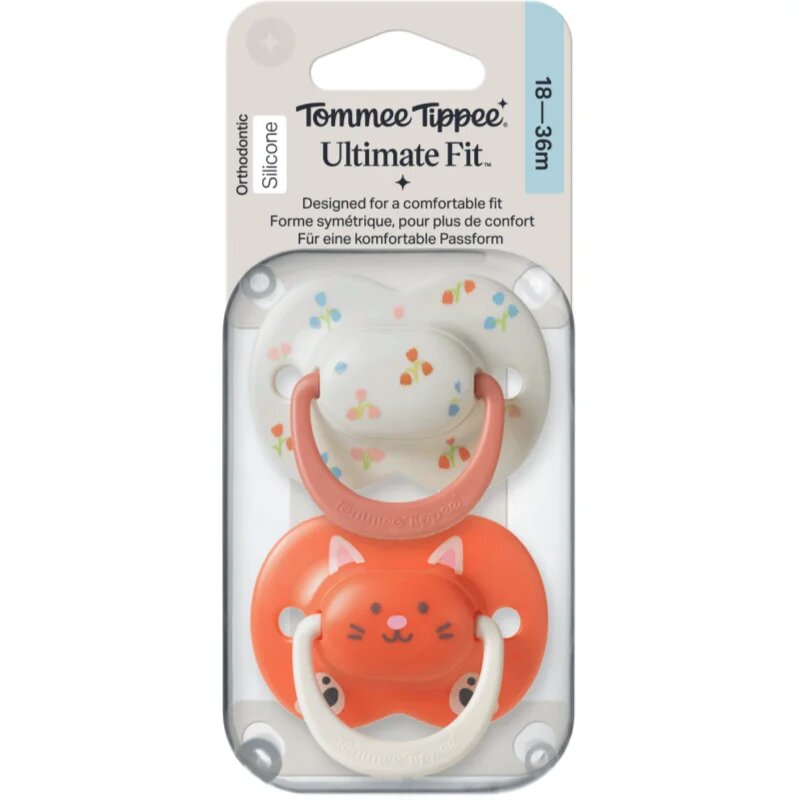 Tommee Tippee Ultimate Fit 18-36m биберон Girl 2 бр.