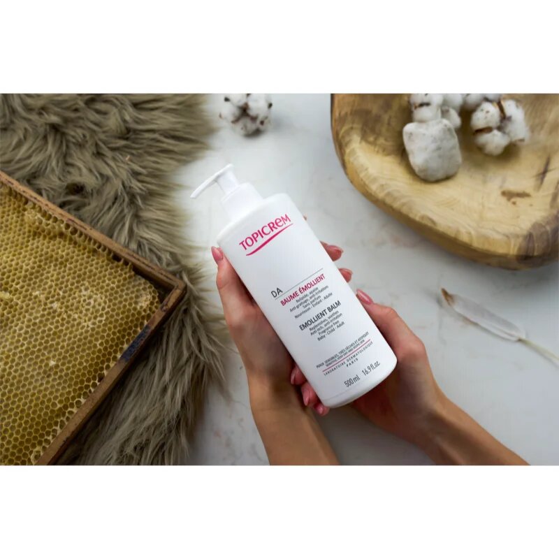 Topicrem AD Emollient Balm балсам-грижа за тяло за много суха чуствителна и атопична кожа 500 мл.