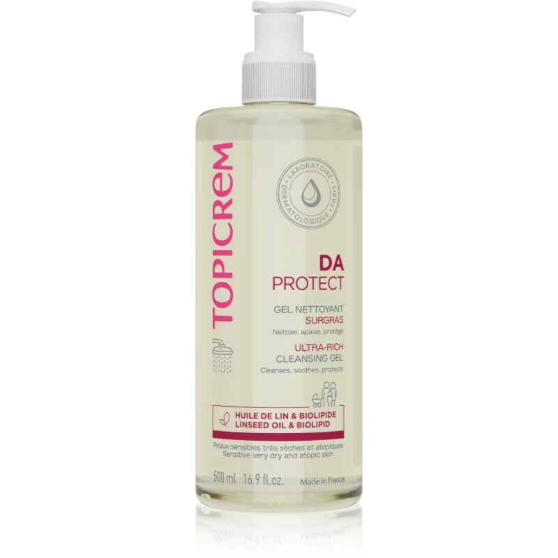 Topicrem AD Ultra-Rich Cleansing Gel почистващ гел за много суха чуствителна и атопична кожа 500 мл.