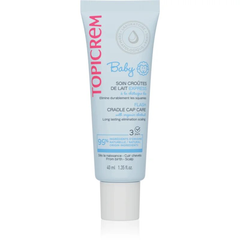 Topicrem BABY Cradle Cap Care гел за млечни корички за деца от раждането им 40 мл.