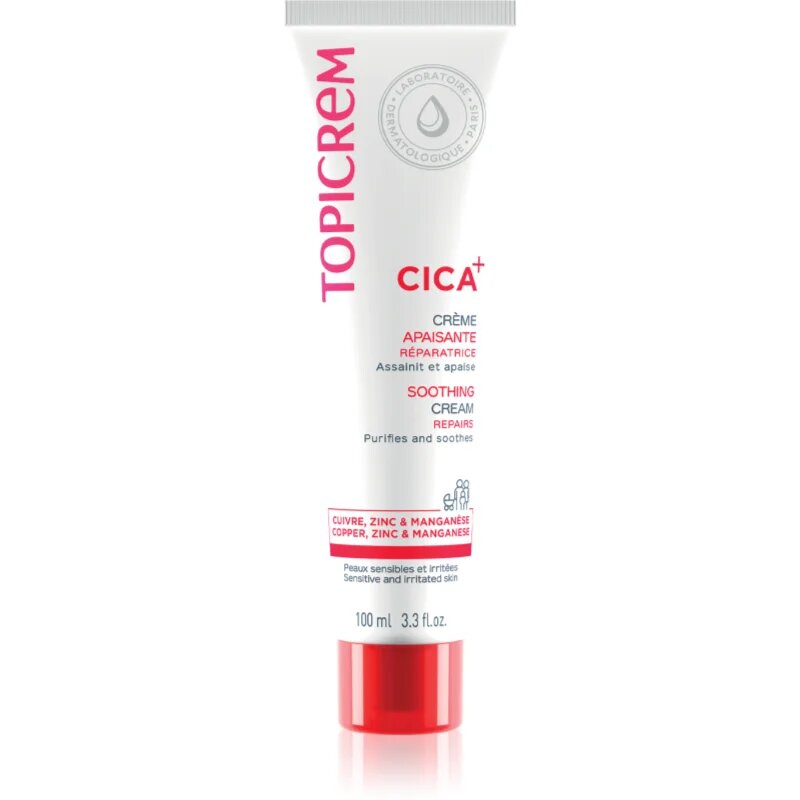 Topicrem CICA Soothing Cream възстановяващ крем 100 мл.