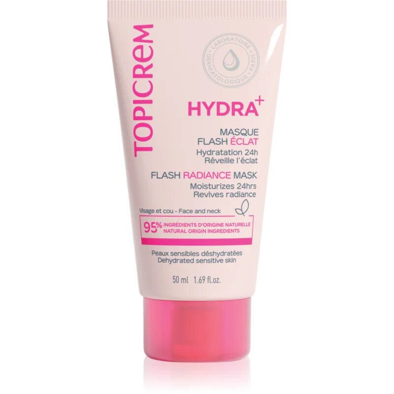 Topicrem Hydra+ Flash Radiance Mask хидратираща и озаряващ маска 50 мл.