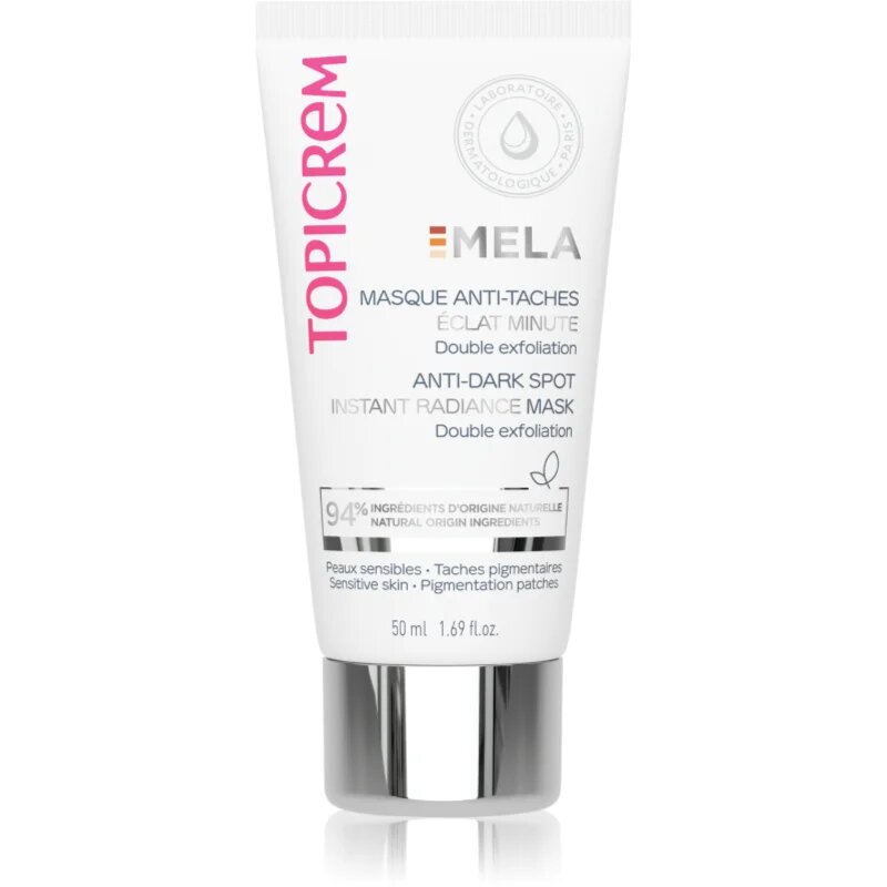 Topicrem MELA Anti-Dark Spot Instant Radiance Mask освежаваща маска против пигментни петна 50 мл.