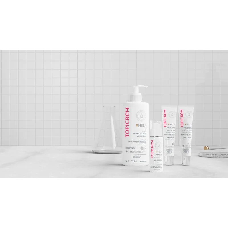 Topicrem MELA Unifying Ultra-Moisturizing Milk SPF15 хидратиращо мляко против пигментни петна SPF 15 500 мл.