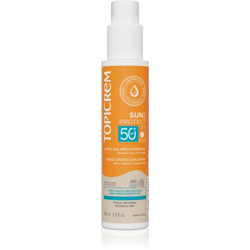 Topicrem Sun Protect Moisturizing Sun Spray защитен спрей с хидратиращ ефект SPF 50+ 150 мл.