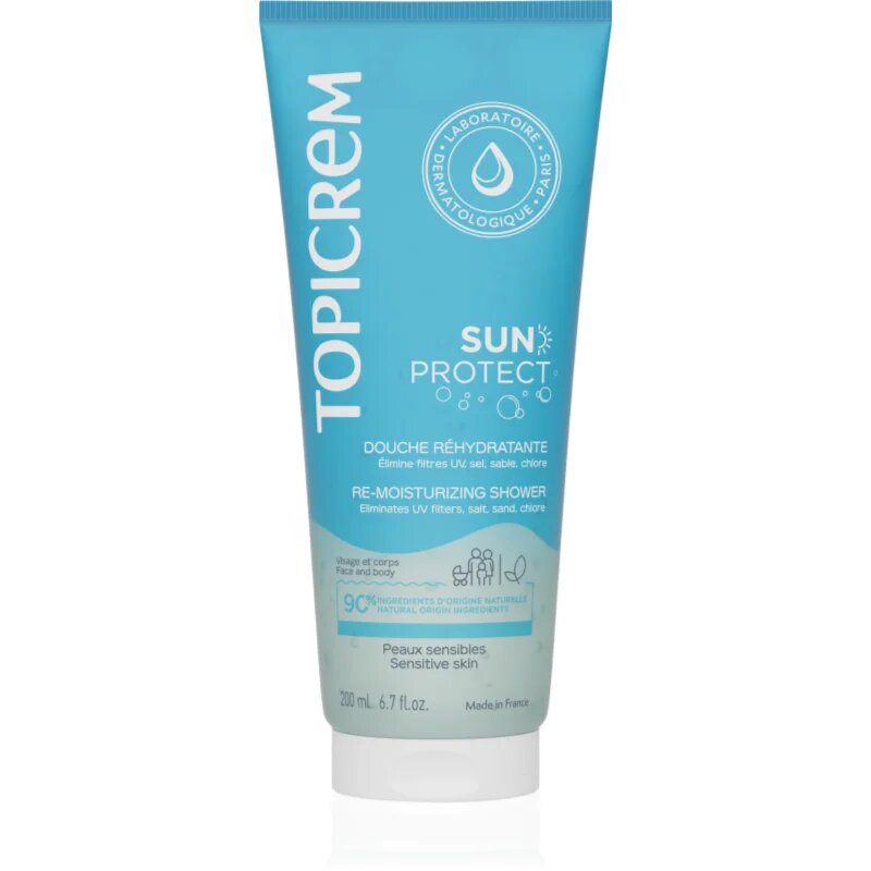 Topicrem Sun Protect Re-Moisturizing Shower хидратиращ душ гел след слънчеви бани 200 мл.