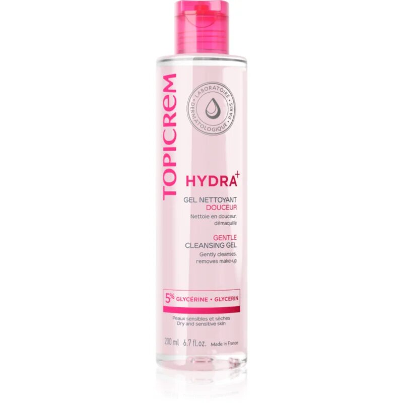 Topicrem UH BODY Gentle Cleansing Gel нежен измиващ гел за лице тяло и коса 200 мл.
