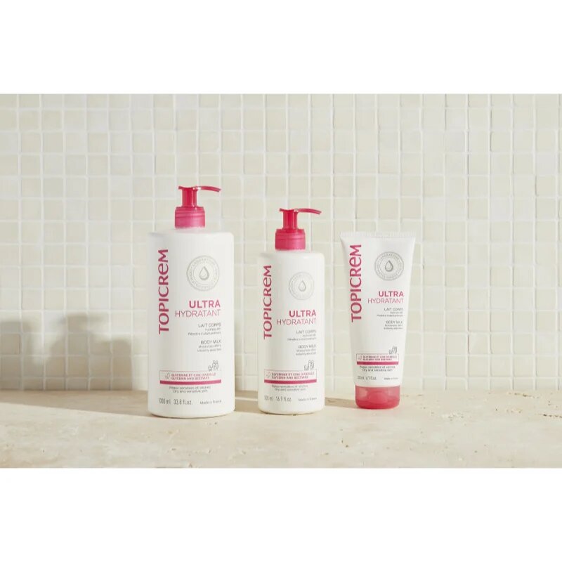 Topicrem UH BODY Ultra-Moisturizing Body Milk дълбоко хидратиращо мляко за тяло за суха и чувствителна кожа 200 мл.