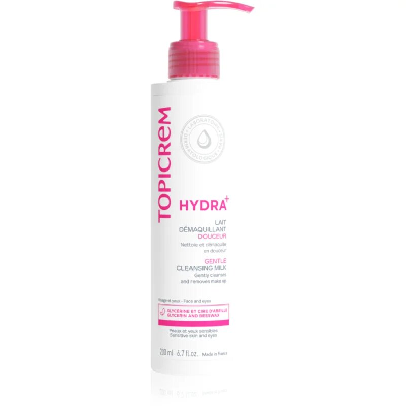 Topicrem UH FACE Gentle Cleansing Milk нежно почистващо мляко за чувствителна и суха кожа 200 мл.