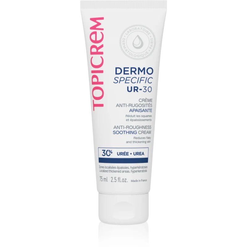 Topicrem UR-30 Anti-Roughness Soothing Cream успокояващ крем за загрубяла кожа 75 мл.