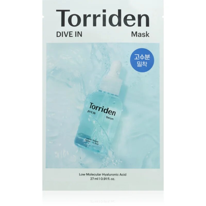 Torriden Dive In Mask хидратираща платнена маска за озаряване на лицето 1 бр.
