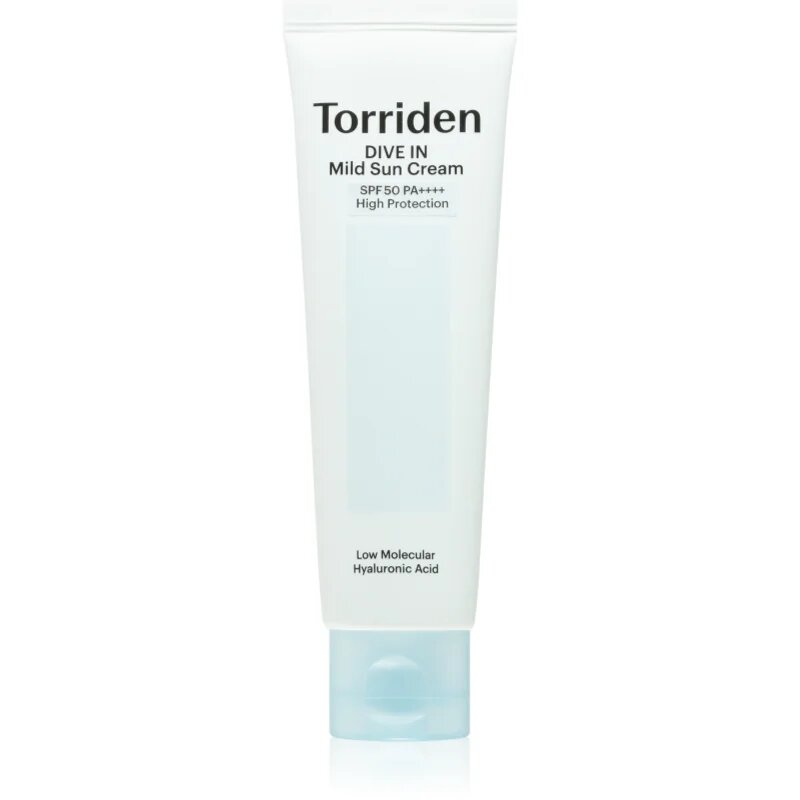 Torriden Dive In Mild Sun Cream минерален слънцезащитен флуид за лице с хидратиращ ефект SPF 50+ 60 мл.
