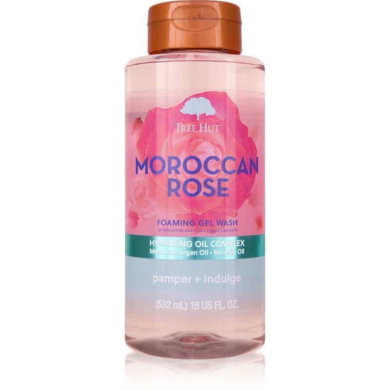 Tree Hut Moroccan Rose Foaming Gel Wash пенлив душ гел 532 мл.