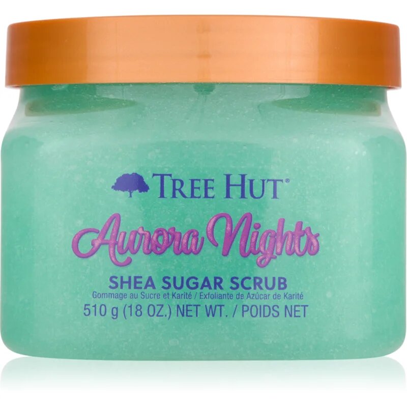 Tree Hut Shea Sugar Scrub Aurora Nights захарен пилинг с масло от шеа 510 гр.