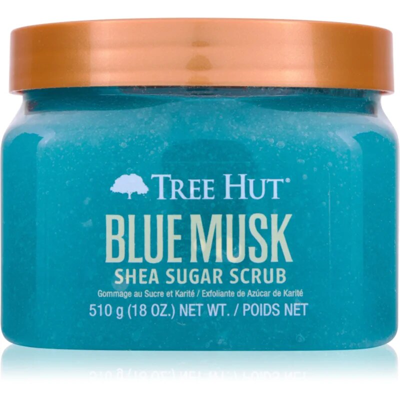 Tree Hut Shea Sugar Scrub Blue Musk захарен скраб за тяло 510 гр.