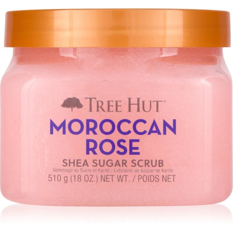 Tree Hut Shea Sugar Scrub Moroccan Rose захарен пилинг с масло от шеа 510 гр.