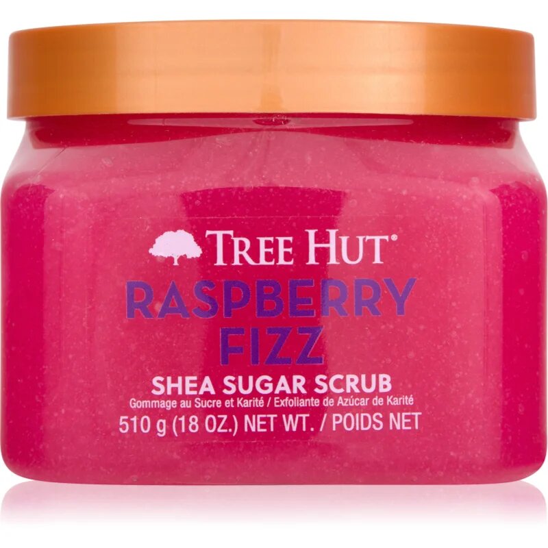 Tree Hut Shea Sugar Scrub Raspberry Fizz захарен пилинг с масло от шеа 510 гр.