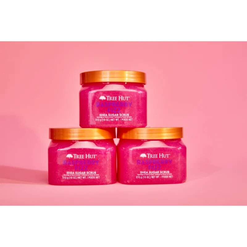 Tree Hut Shea Sugar Scrub Raspberry Fizz захарен пилинг с масло от шеа 510 гр.