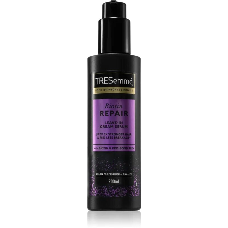 TRESemmé Biotin Repair Leave-In Cream Serum кремообразен серум за постигане на съвършен вид на косата 200 мл.