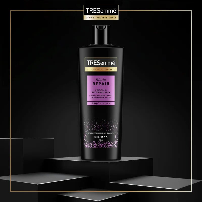 TRESemmé Biotin Repair подсилващ шампоан за увредена коса 400 мл.