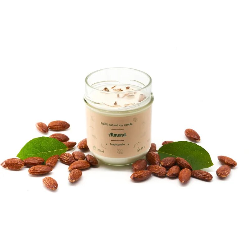 Tropicandle Almond ароматна свещ 170 мл.