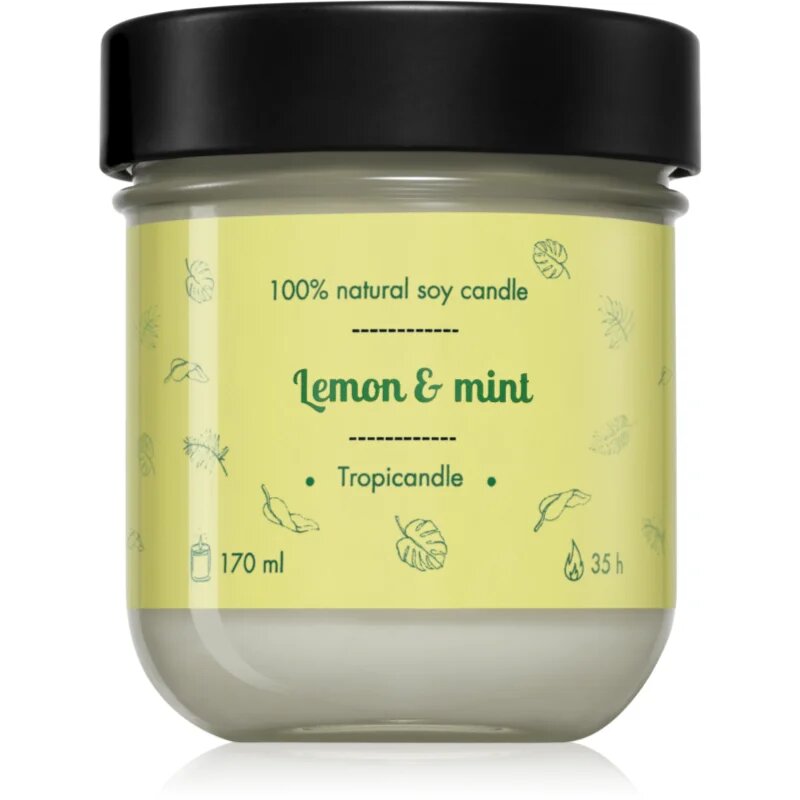 Tropicandle Lemon & Mint ароматна свещ 170 мл.