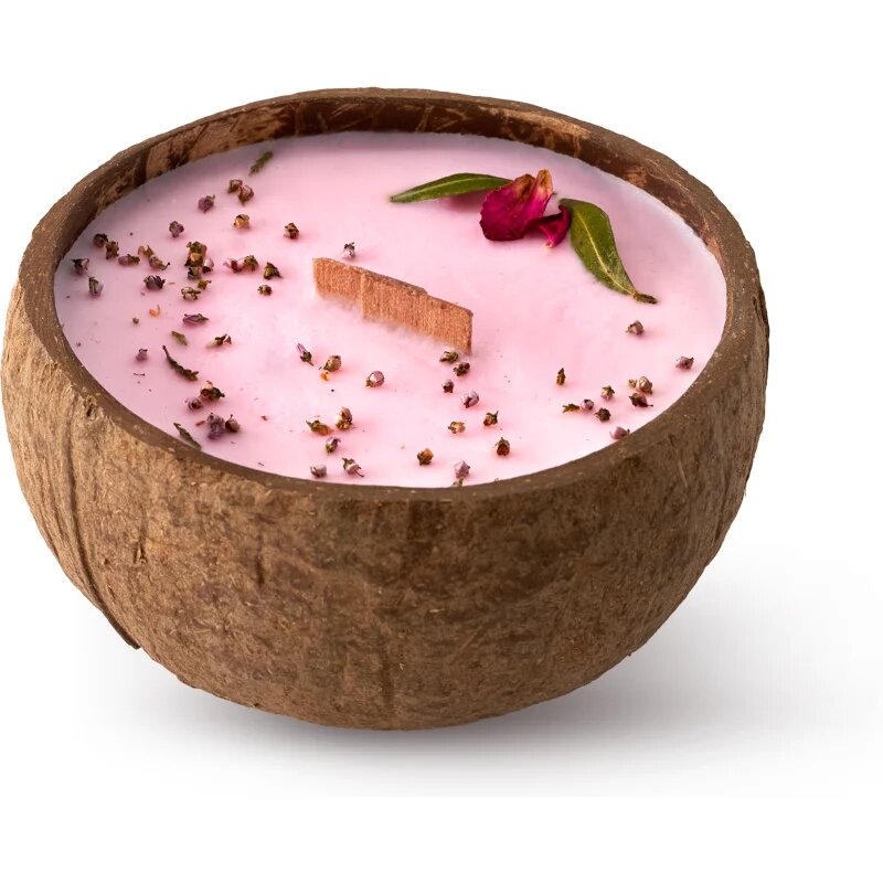 Tropicandle Plum Rose & Patchouli ароматна свещ с дървен фитил 350 мл.