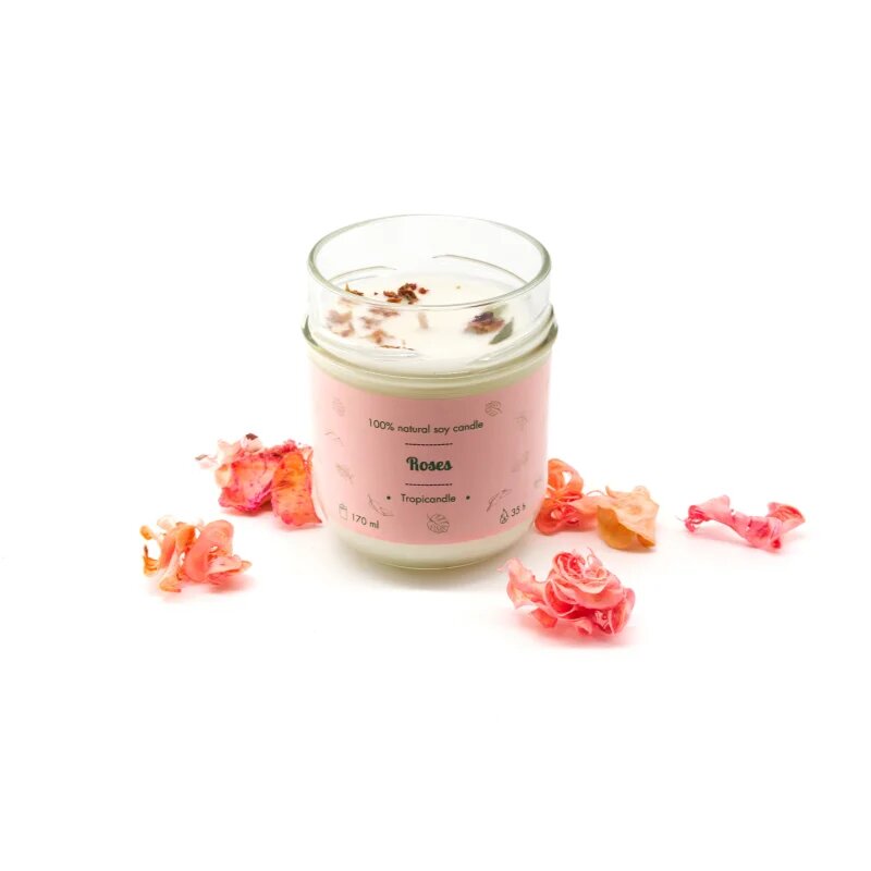 Tropicandle Roses ароматна свещ 170 мл.