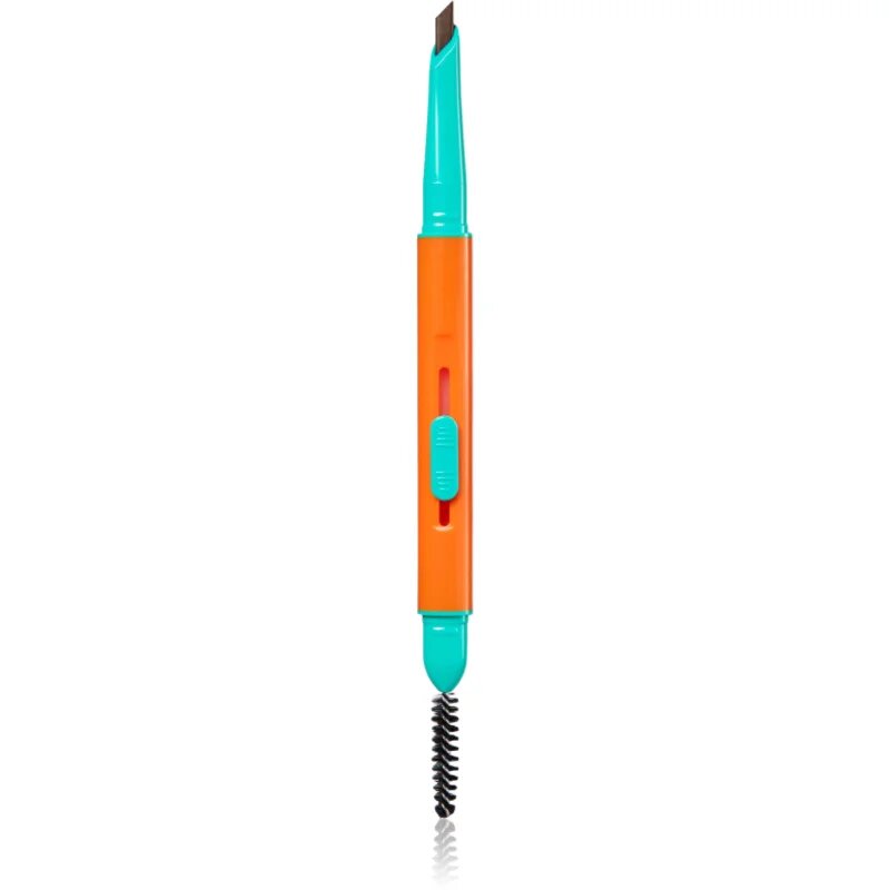 Trouble Maker Feral Brow Blade молив за вежди с четка 2 в 1 цвят Dark Brown 0.12 гр.