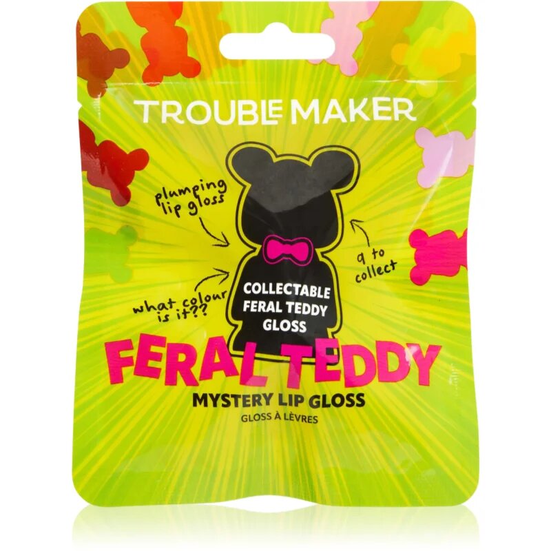 Trouble Maker Feral Teddy Mystery Plumping Lip Gloss блясък за устни с увеличаващ ефект 1.1 мл.