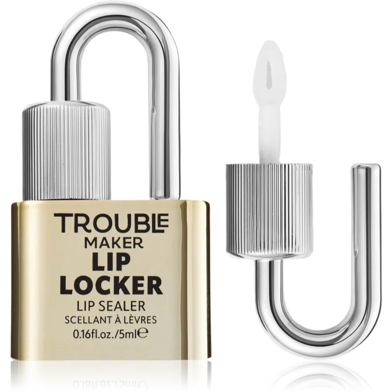 Trouble Maker Lip Locker Top Coat блясък за устни за дълготраен ефект 5 мл.