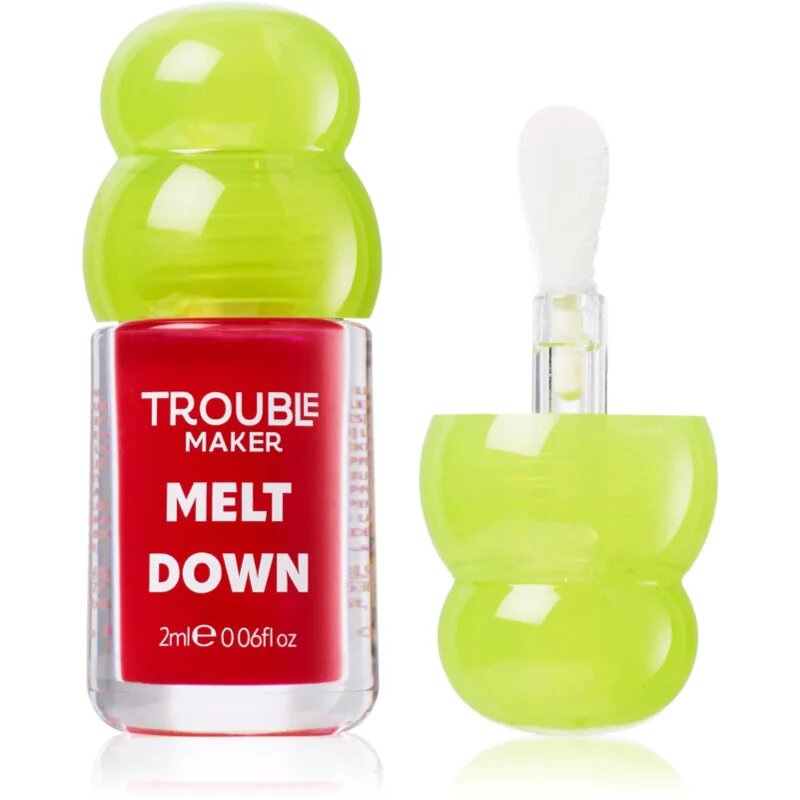 Trouble Maker Melt Down Lip Oil масло от нар цвят Overload Pink 3 мл.