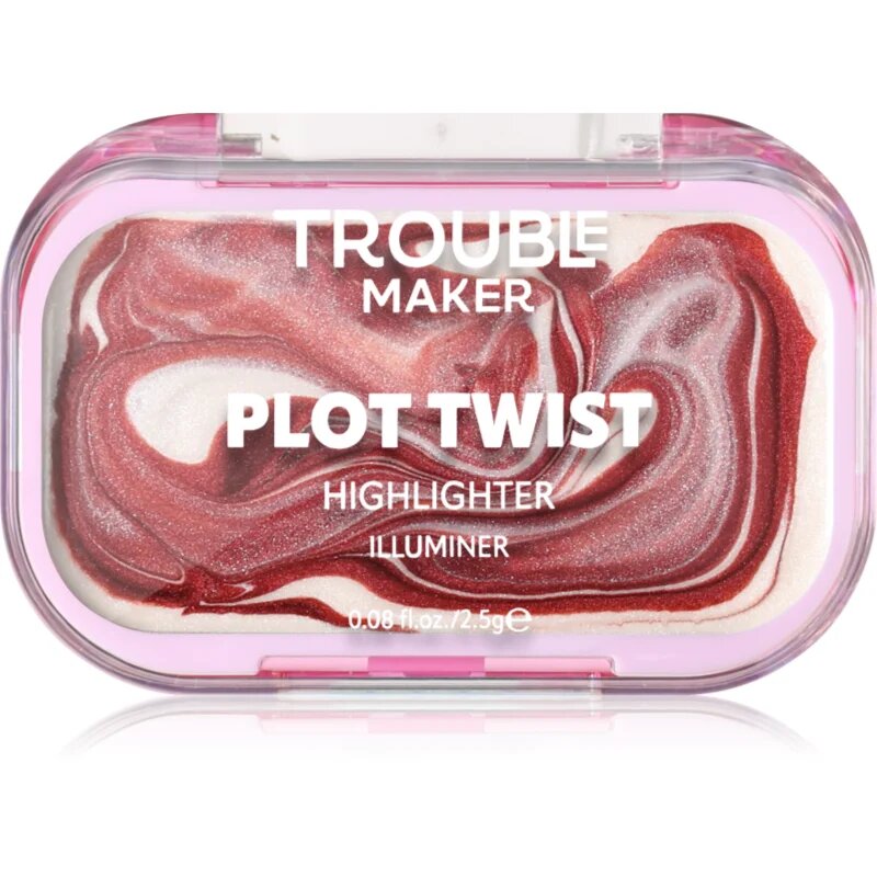 Trouble Maker Plot Twist Cream Highlight твърд крем хайлайтър цвят Earth Turnt Bronze 2.5 гр.